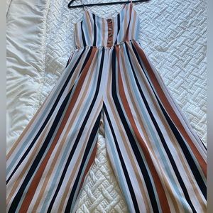 Striped Womans Jumpsuit